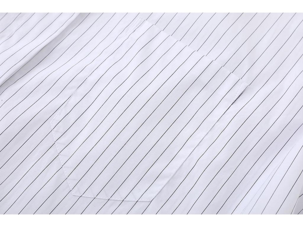 2026 Spring Women's Casual Striped Lapel Shirt - Simple, Versatile, and Chic