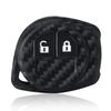 2 Buttons Carbon Fiber Silicone Rubber Fob Case Car Remote Key Keychain Cover For Suzuki SX4 Swift Vitara Key Accessories