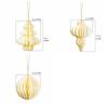 Solid Color Christmas Tree Pendant Paper Christmas Tree Decoration  Home