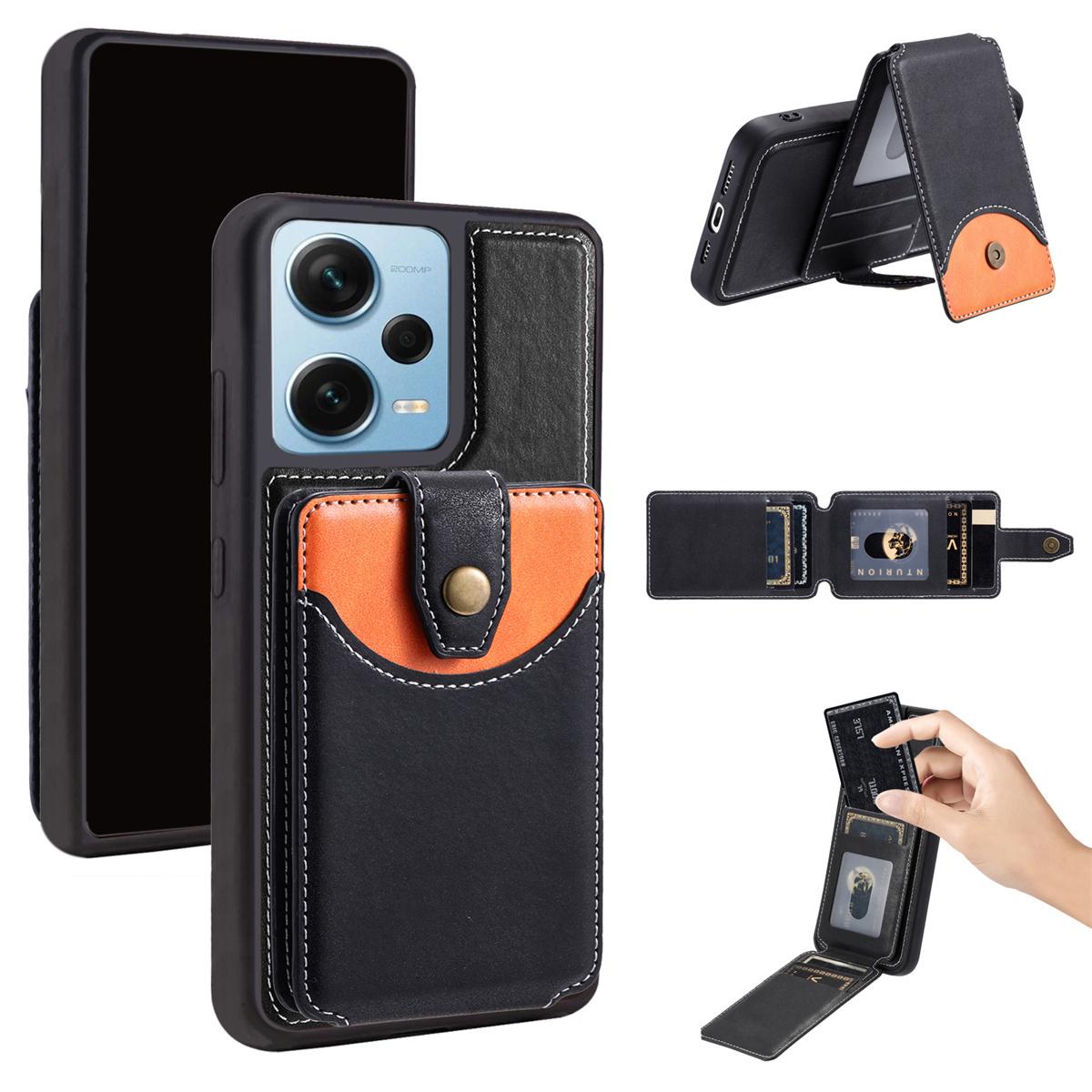 

Universal Magnetic Card Holder Case for Compatible with Redmi Note 11-Note 13 Pro, POCO X5/M6 Pro/X6 5G, Redmi 12C/11A Redmi Note 11 (4G) чорний