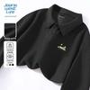 JEANSWEST LIFE Men's Waffle Long-Sleeve Polo Shirt