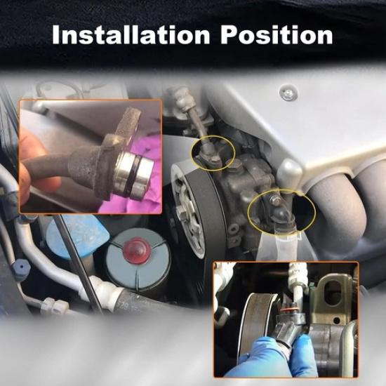 2Pcs Power Steering Pump Rubber Inlet & Outlet O-Ring Seals for RL Acura