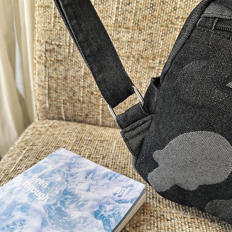 Denim Camouflage Mini Backpack Casual Fashion Women's Small Rucksack Everyday Travel Bag