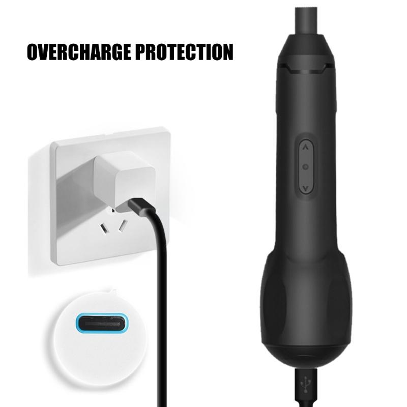 Intelligent Cordless Power Screwdriver USB Rechargeable Screwdriver For DIY Projects Remote Control Model Maintenance