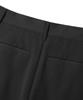 TRILLION Double Inverted Tuck Wide Pants [Black]