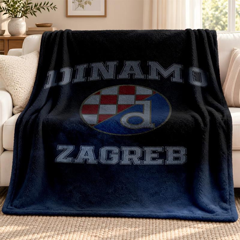 GNK Dinamo Zagreb blanket Flannel Blanket Soft Cozy Plush Throw for Sofa Bed Lightweight Home Decoration Outdoor camping