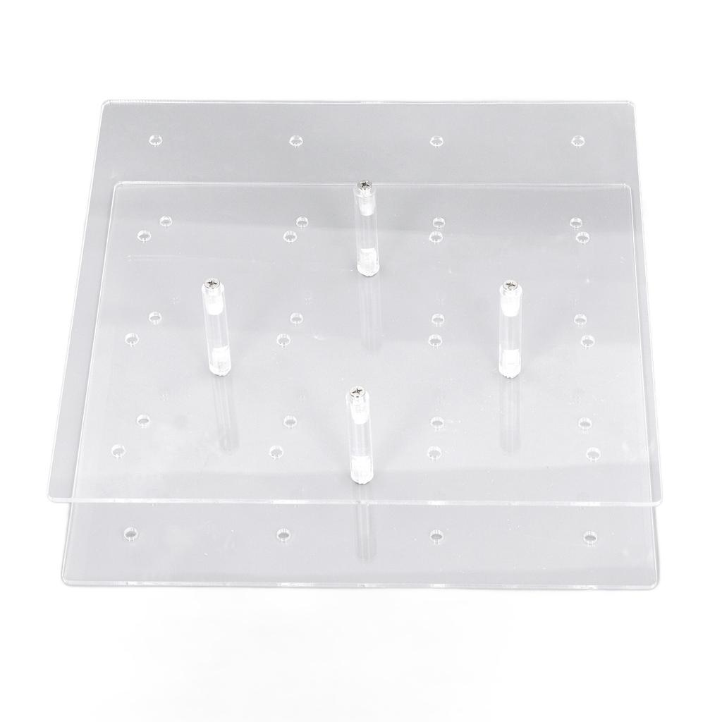 Stojak Ekspozycyjny na Lizaki 20 Otworów Przezroczysty Akrylowy Dwupiętrowy Stojak na Cake Pops na Ślub