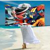1pc UFO Robot Grendizer4 Beach Towel, Comfortable and Thick, and Swimming/Bath/Picnic/Camping Towel, Suitable for Seaside Beaches