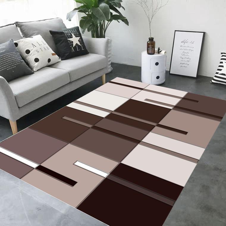 

Nordic 3D Printed Geometry Гостиная Ковер Диван Журнальный Столик Коврик Спальня Прикроватный Ковер 80*120cm