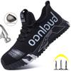 Baskets à la mode avec bout en acier, chaussures de sécurité pour hommes, chaussures de travail anti-perforation, chaussures de protection de sécurité, chaussures de Construction indestructibles