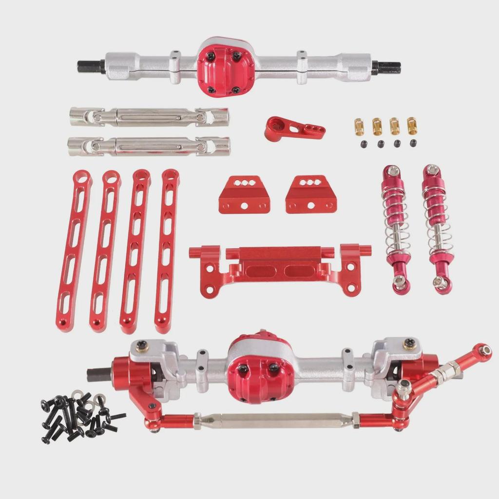 Mangniu MN Series Metal Upgrade RC Car Front & Rear Assembly Kit: Models MN82, LC79, MN78