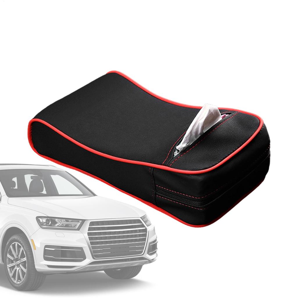 Center Console Pad Heightening Interior Protector Center Console Armrest Cover Pad With Tissue Box For Vehicle Automotive