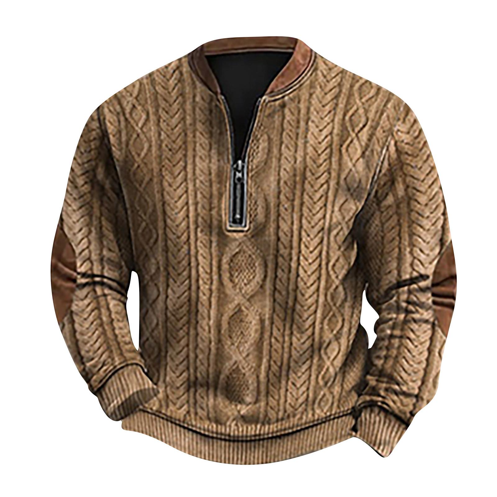 

Мужская повседневная толстовка в стиле ретро с градиентным принтом M коричневый