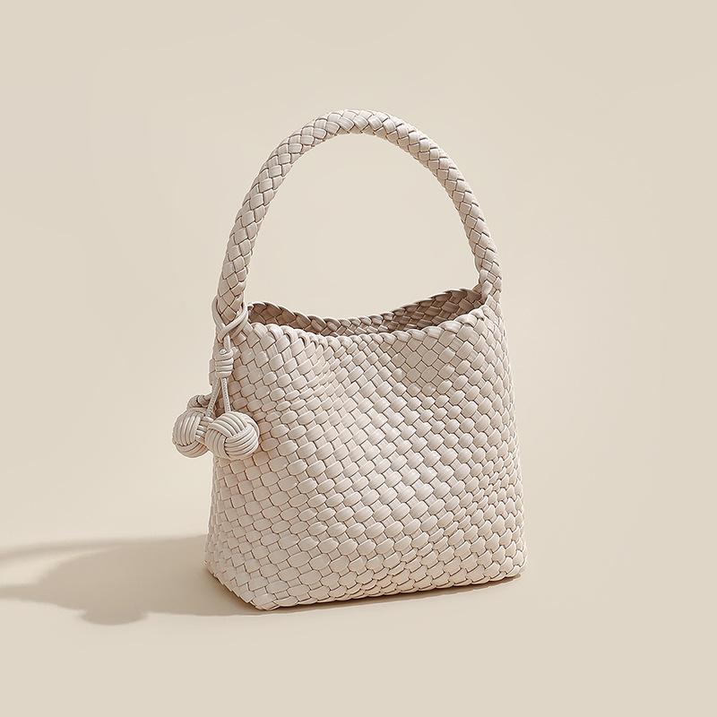 2025 New Woven Bag for Women, Autumn and Winter Versatile Handbag, High-End Commuter Shoulder Underarm Bag