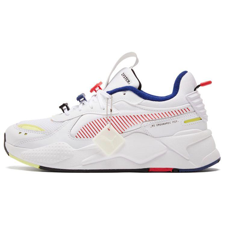 Puma RS-X Унисекс Белый Красный Желтый Синий Низкие Повседневные Кроссовки 380573-01 37