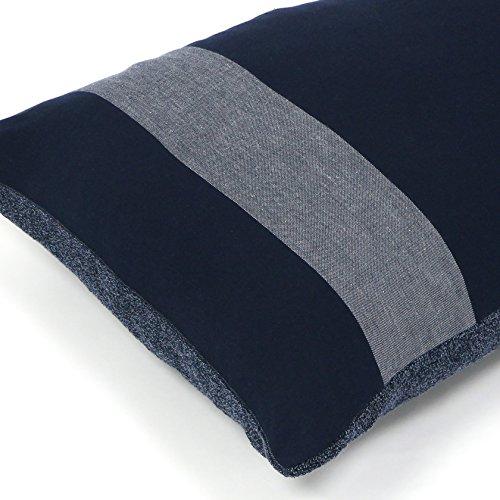Imabari Towel Pillowcase, Gauze in Summer, Pile in Winter, Perfect for All Seasons, 45x90cm, Iori Line Pillowcase (Navy)