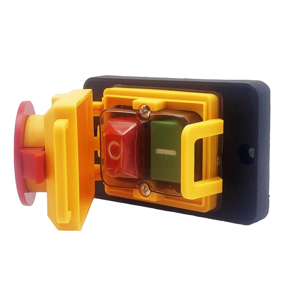 4 Pins Industrial Electromagnetic Switches Emergency Stop Push Button Switch Waterproof ON OFF Pushbutton Switches 250V