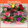 Realistic Artificial Flower In Pot Perfect For Indoor And Outdoor Home Garden Decor