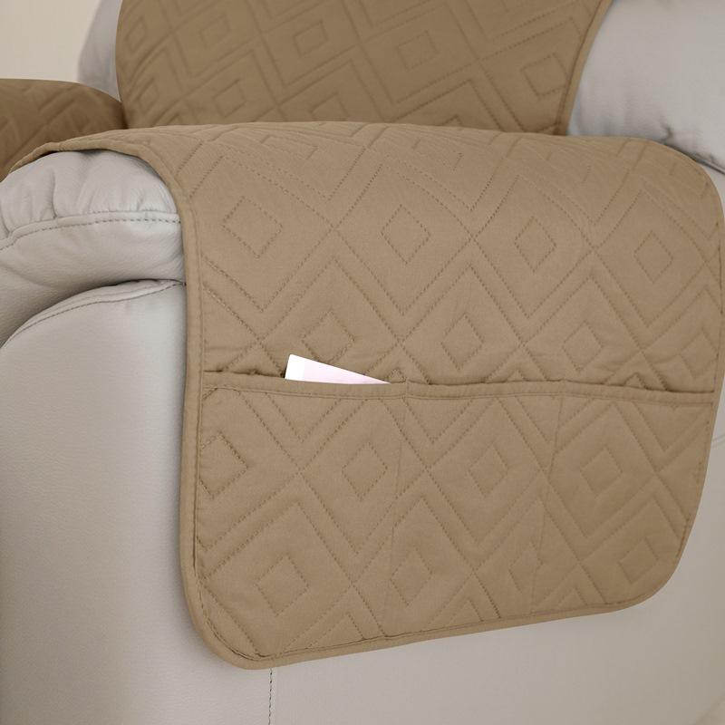 1 Seater Recliner Sofa Cover Anti-Slip Lounge Chair Cover Dog Pets Kid Dustproof Quilted Single Armchair Slipcover Hotel Home