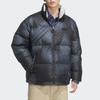 adidas Originals Sports Lifestyle Series Reversible Stand Collar Comfortable Fashion Down Jacket Men Jacket Black Gray JD3746