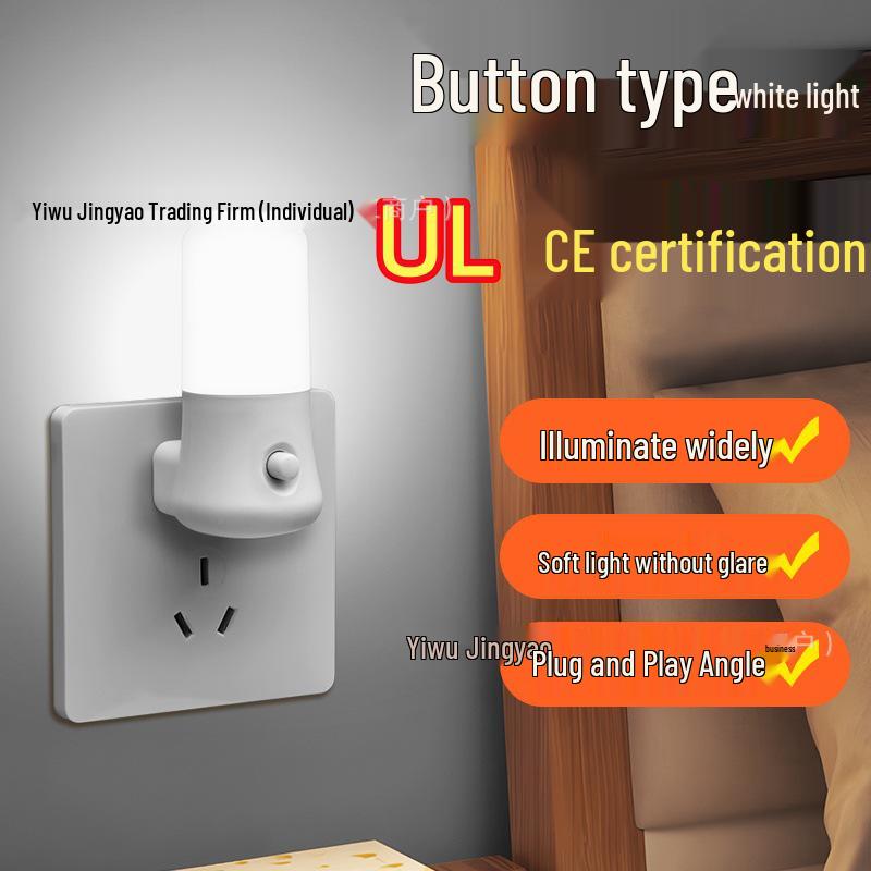 LED Sensor Night Light - Eye-Friendly Sleep Light for Bedroom and Nursery