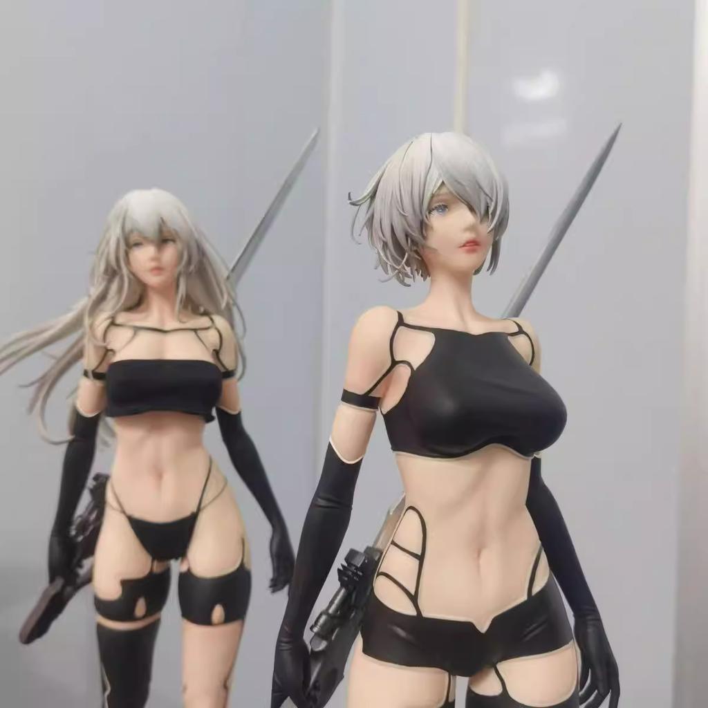 53cm Eden Series Sci-fi Warrior Anime Figure Scale Statue Collectible Model 2B A2 PVC 1/4 Articulated Poseable Detailed Movable