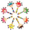 Wooden Baby Rattle Toy for Newborns and Toddlers (0-12 Months) - Grasping & Early Education Puzzle Handbell
