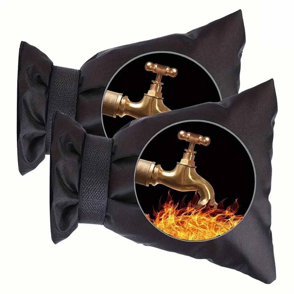 Winter Outdoor Faucet Cover – and - Pipe Insulation, Thickened Protective Cover for Water Tap, Garden, Yard, and Outdoor Use