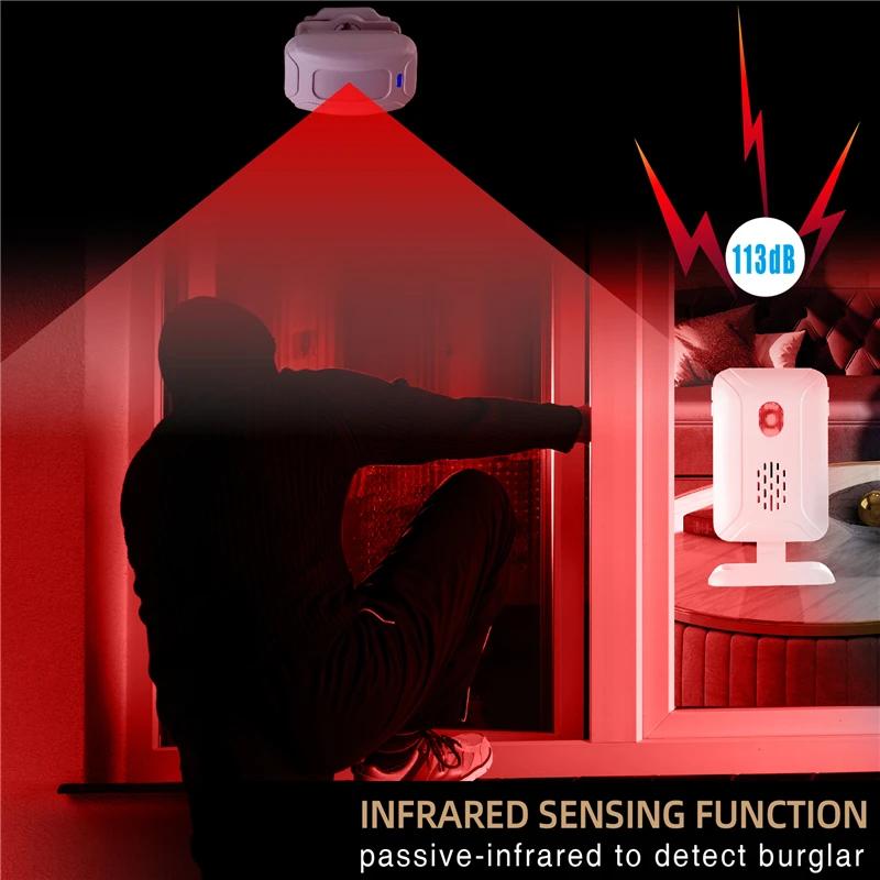 36 Ringtones Shop Store Welcome Chime Wireless Home Security Infrared PIR Motion Sensor Detector Alarm Bell Entry Alert System