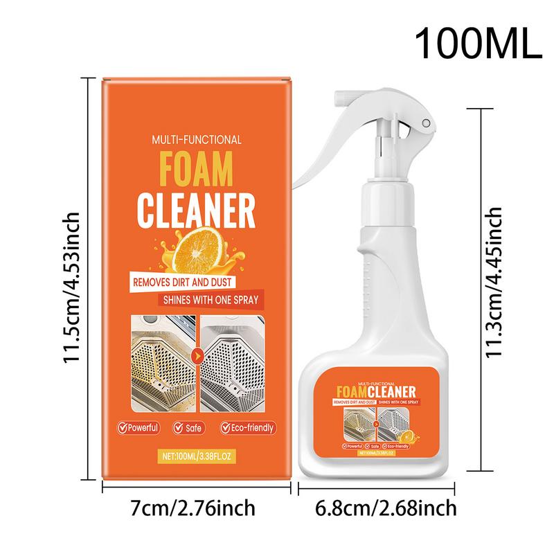 Foam Cleaner Bubble Cleaner Spray For Oil Stains Kitchen Pots And Pan Cleaner Multifunctional Kitchen Grease Cleaner For