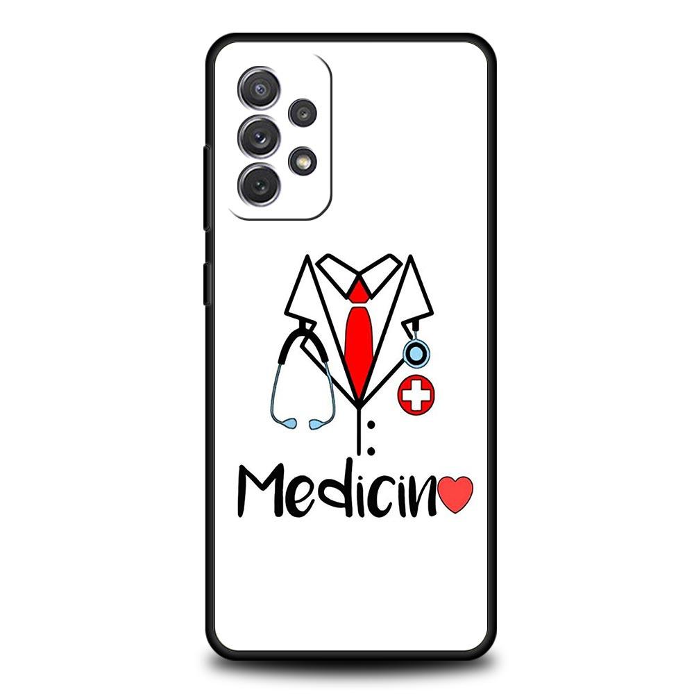 Phone Case For Samsung Galaxy A15 A13 A51 A71 A41 A31 A21S A03S A05 A35 A55 A23 A25 A33 A53 A73 5G Cover Doctor Nurse Medical