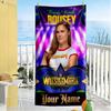 Wrestlemania Personalized Text Beach Towel High Absorbency & Quick-Dry Portable for SwimmingBeachCamping Travel Beach AccessoriesGym