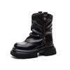 Martin Boots Women's 2025 Winter New Platform Pants Boots Casual Fashion Retro Heightening Removable Pile Short Boots