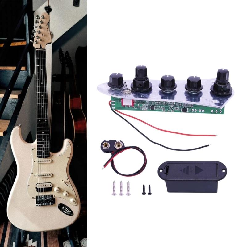 Control Plate, 5 Ways Switch Loaded Metal Prewired Guitar Control Plate for Guitar Replacements Parts Control Plate Set
