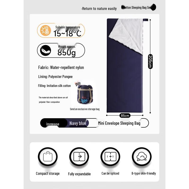 Jun Ding Camp Lightweight Sleeping Bag