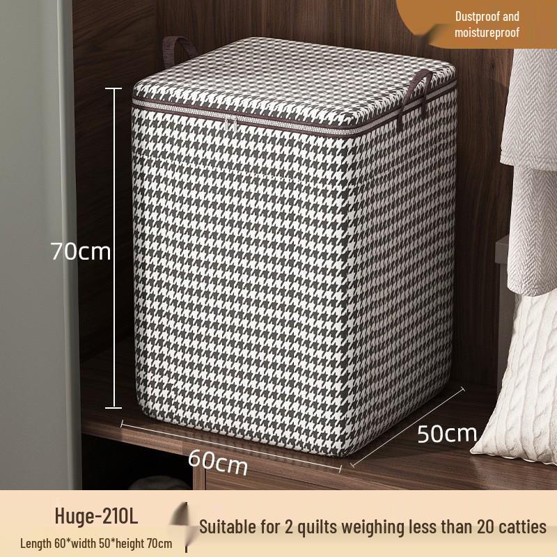 Waterproof Fabric Storage Bag - Large Capacity for Quilts, Comforters, and Closet Clothes