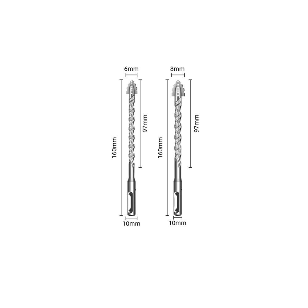 2/3/4/5Pcs Serrated Serrated Tooth Drill Bit High Hardness Tile Drill Bit  Drilling Tool