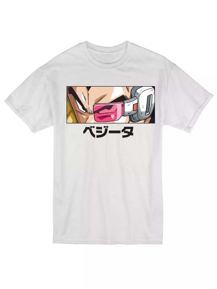Bandai Dragon Ball Z Goku Detection Eye Pattern Embroidery HighQuality Mens ShortSleeved Family LargeSize Loose TShirt