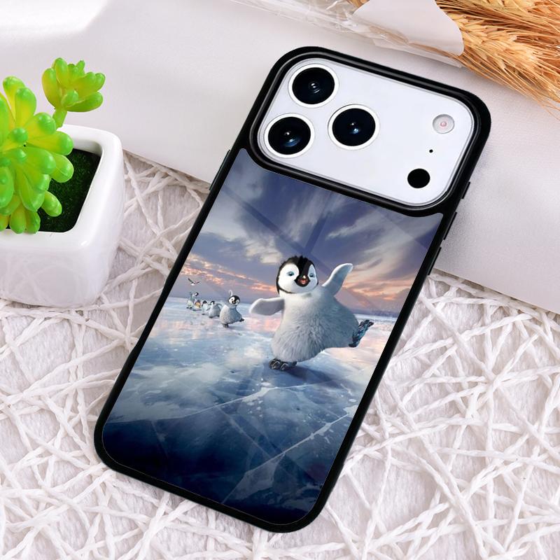 Penguin Snow Arctic Cute Animal Shockproof Phone Case for iPhone 17 Air 16e 15 11 12 14 13 Pro Max Cover Coque