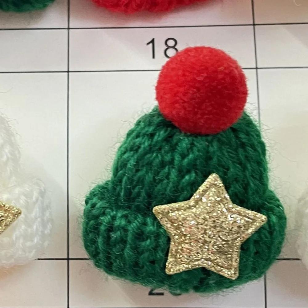 1pcs Christmas Wine Bottle Covers Mini Santa Hats Scarf Christmas Scarf Santa Hats for Dolls Home Decor Christmas Supplies