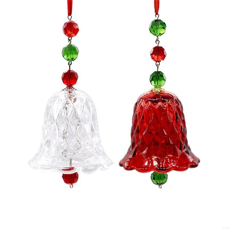 62KD Elegant Crystals Wind Chimes Christmas Trees Decorations Sun Catcher Pendants