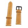 Leather Watch Strap Quick Release Closure Frosted Surface Fashionable Vintage Watch Strap Yellow
