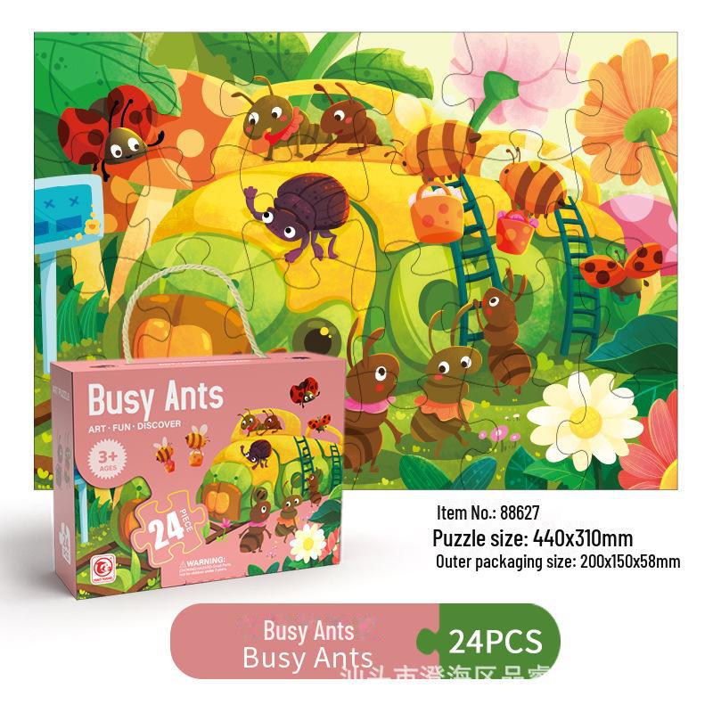 New Halloween and Christmas Children's Puzzle Educational Toys - Perfect for Baby Gifts, Birthday Presents, and Kindergarten Souvenirs.