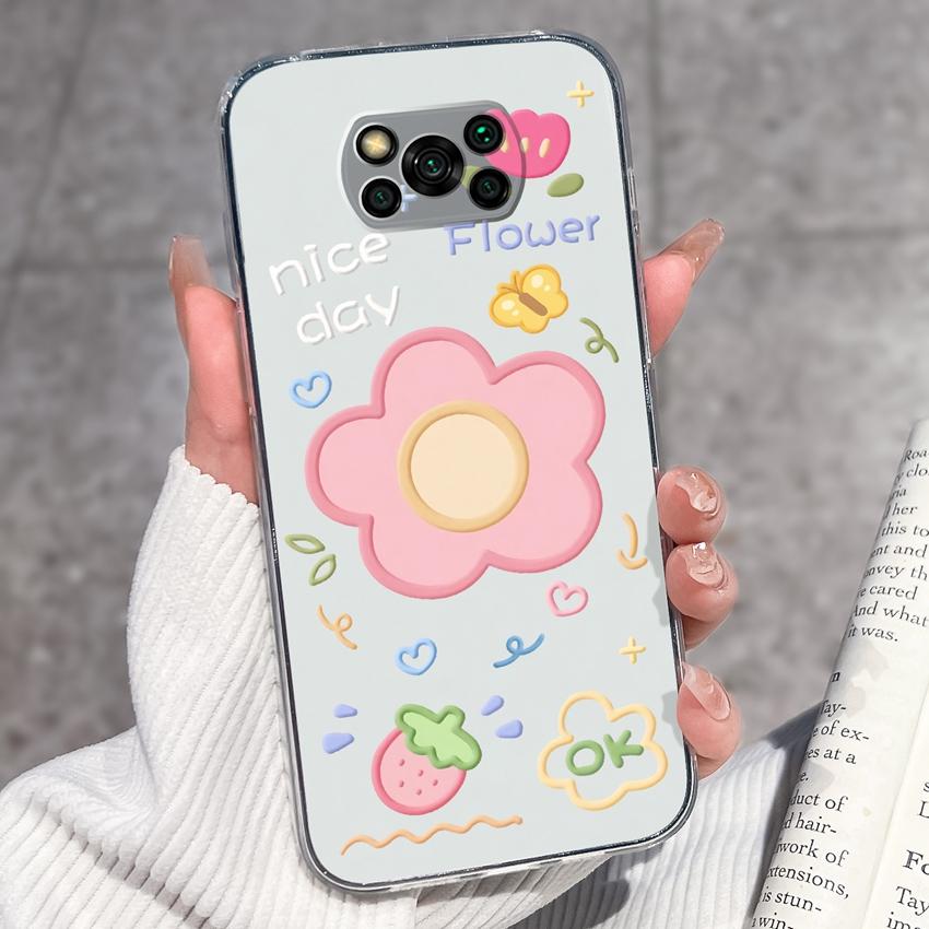 Clear Phone Case For Xiaomi Poco X3 X4 NFC X5 X6 X7 Pro F4 GT F5 Soft TPU Casing Retro Pocket Watch Patterns Shockproof Shell For Xiaomi Cover Capa