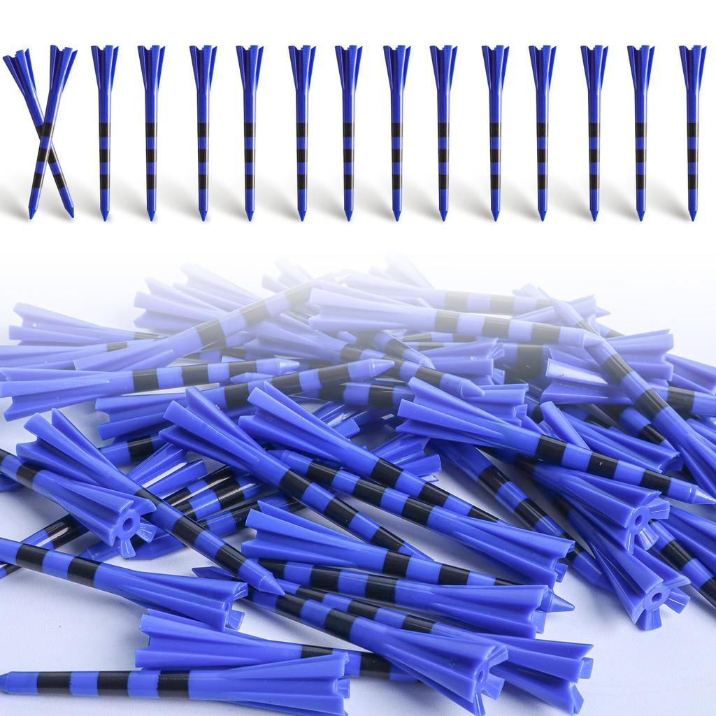 Golf tee, plastic tee, long tee with scale, 70mm &