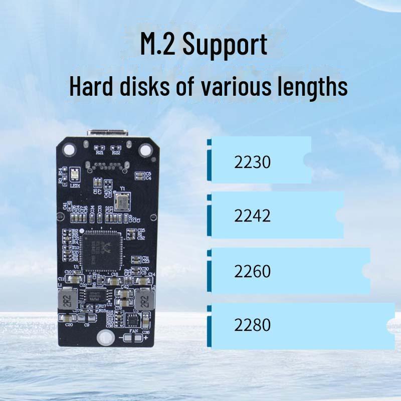 „9210 NVMe M.2 auf USB 3.1 Gen2 10 Gbit/s Einzelprotokoll-Adaptergehäuse“