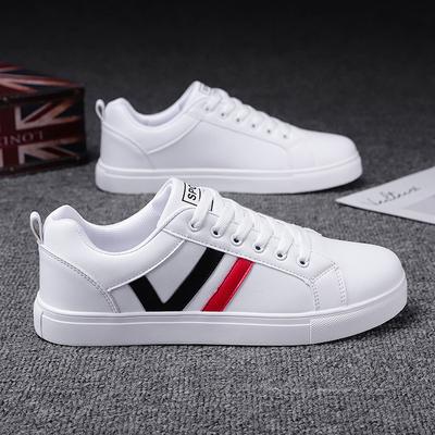 Heren Platte Schoenen Straatmode Casual Sport Wit Schoenen Student Vetersluiting Hardloopschoenen