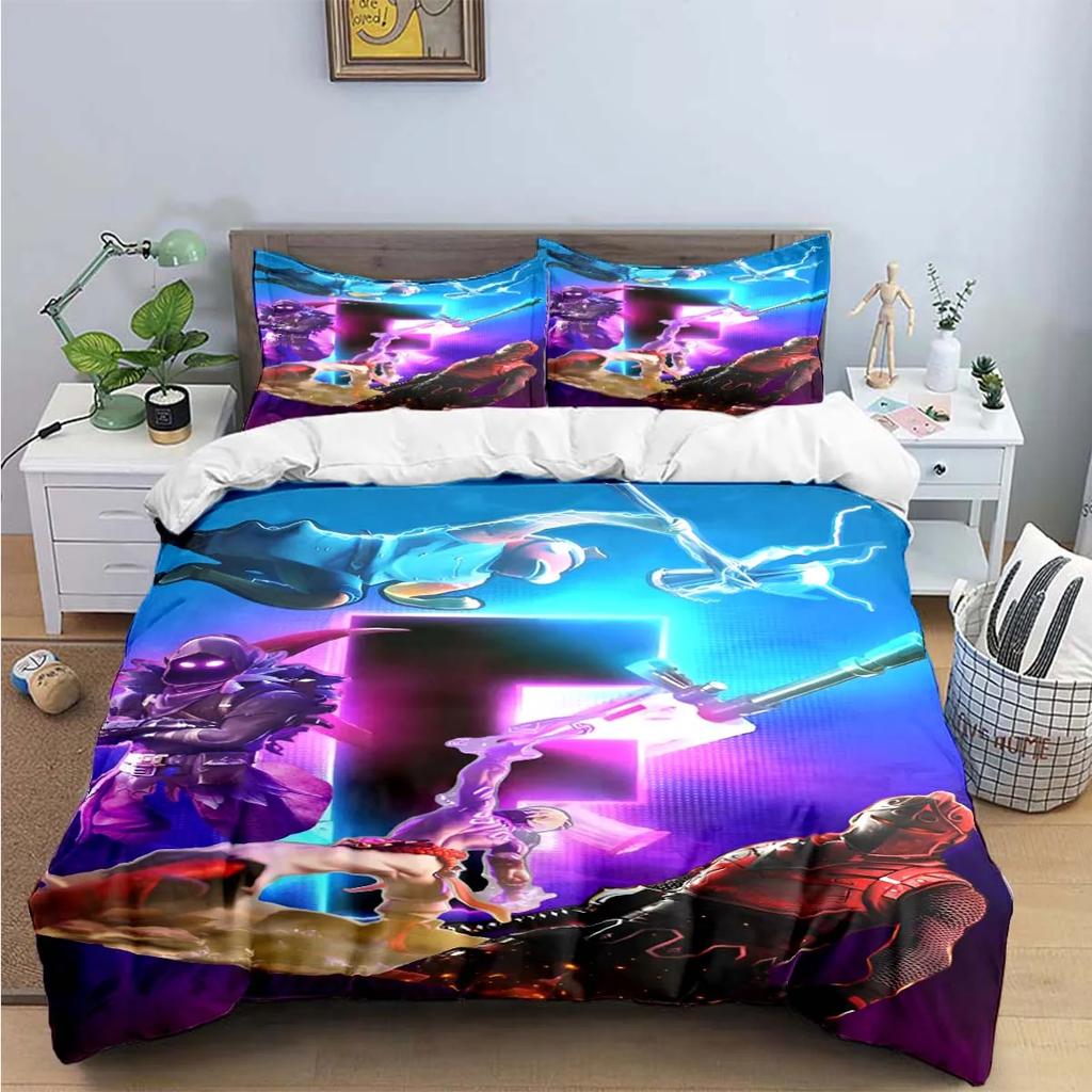 3D Fashion Game Cartoon Character Print Bedding Sets Bed Supplies Set Duvet Cover Bed Comforter Set Bedding Set Gift