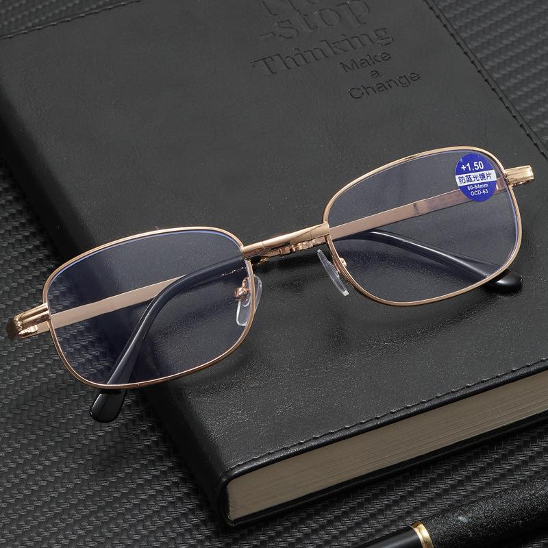 Folding Anti-Blue Reading Glasses Stall Running Rivers And Lakes Reading Glasses High Definition Anti-Fatigue Men And Women The Same Style