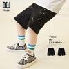 Boys' Ink Dot Print Five-Point Sports Shorts
